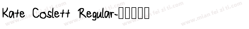 Kate Coslett Regular字体转换